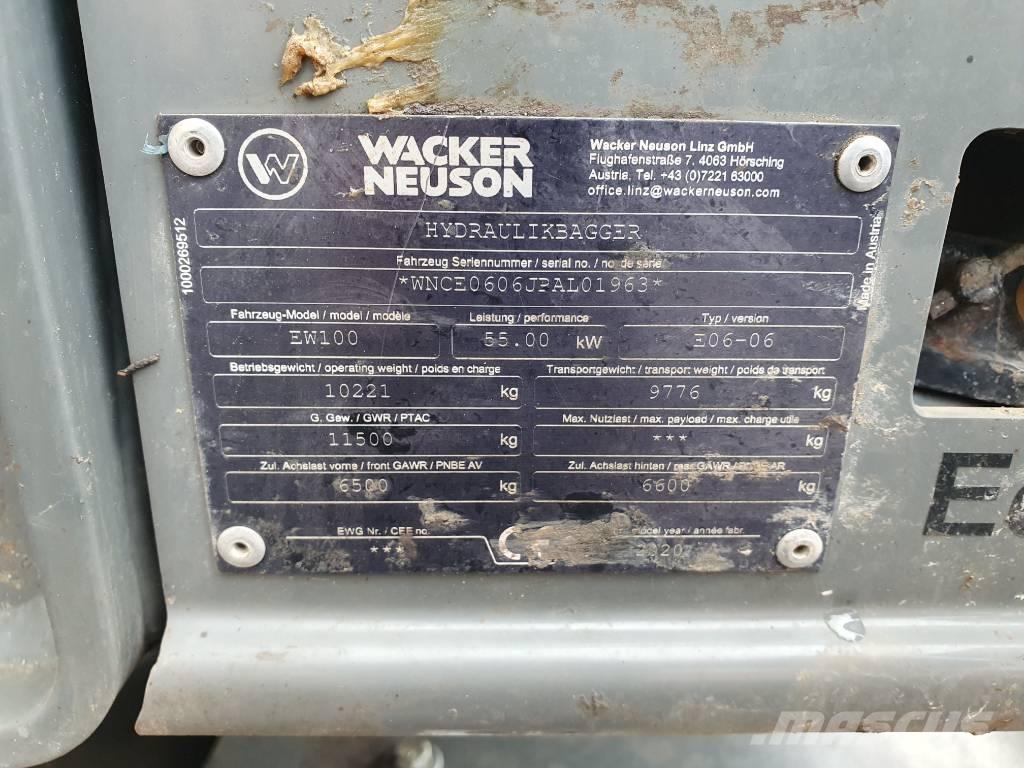 Wacker Neuson EW100 Колёсные экскаваторы