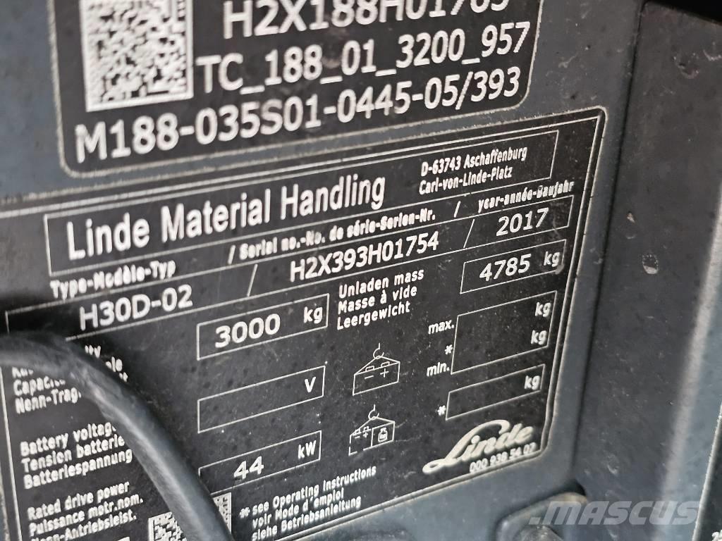 Linde H30D-02 Дизельные погрузчики