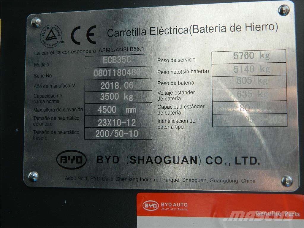 BYD ECB35C Электропогрузчики
