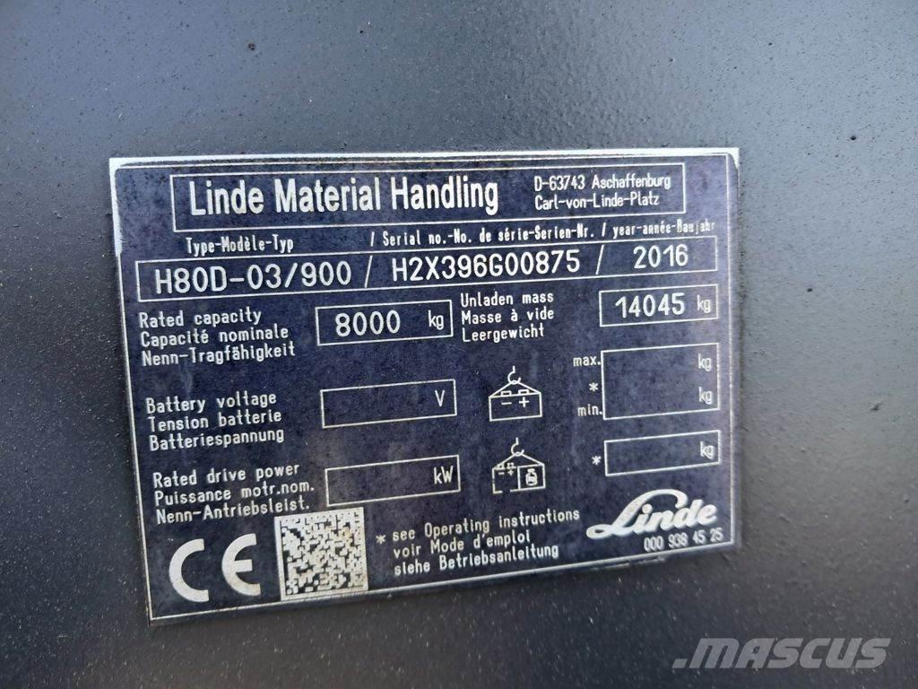 Linde H80D-03/900 Дизельные погрузчики