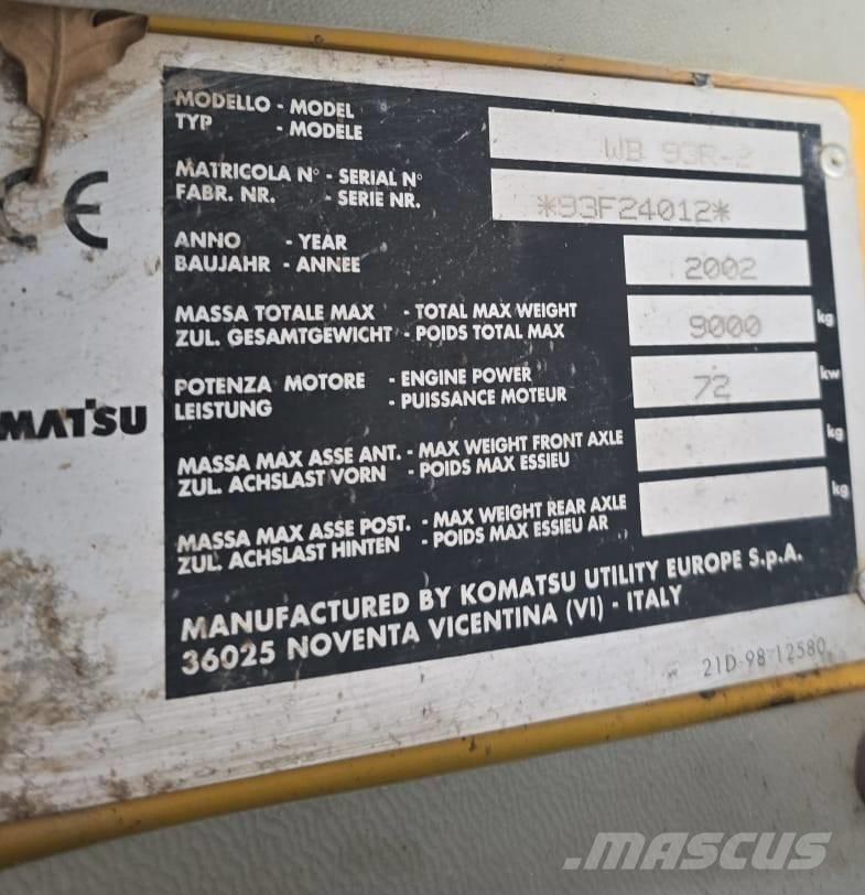 Komatsu WB 93 R-2 Экскаваторы-погрузчики