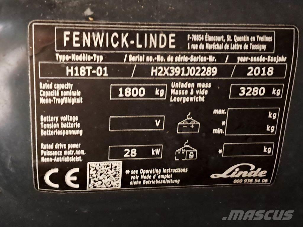 Linde H18T-01 Газовые погрузчики