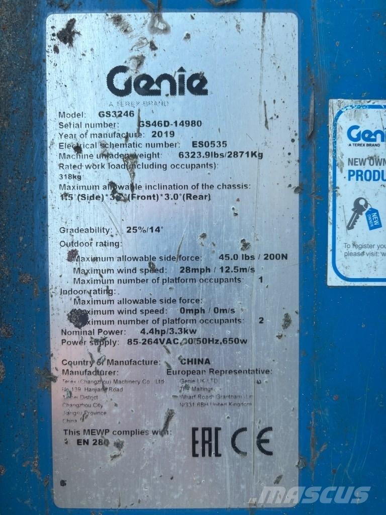 Genie GS 3246 Ножничные подъемники