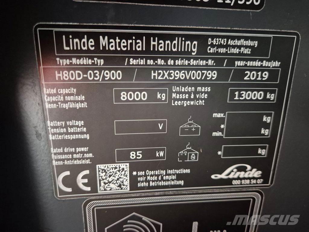 Linde H80D-03/900 Дизельные погрузчики