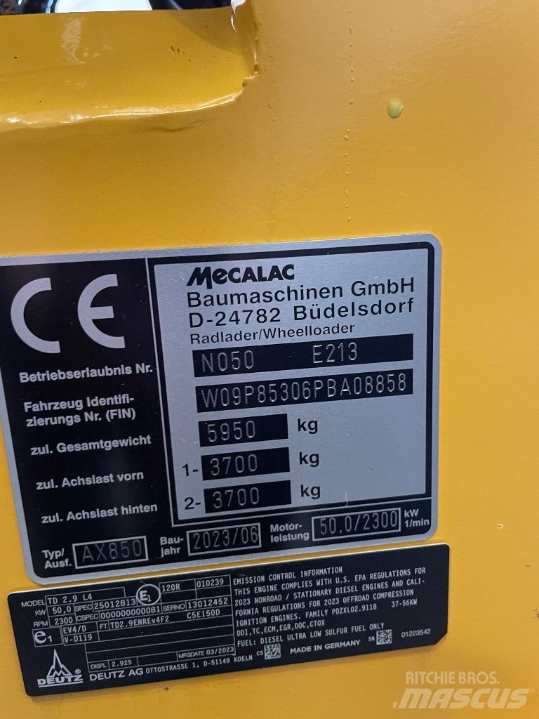 Mecalac AX 850 Фронтальные погрузчики