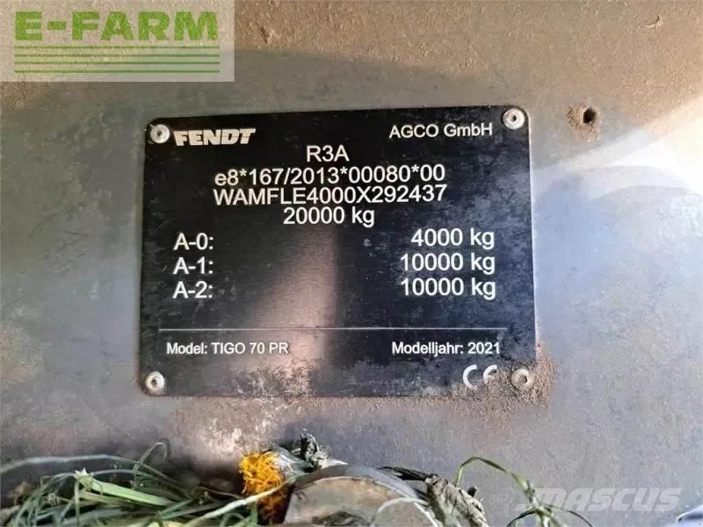 Fendt tigo 70 pr Прочие полуприцепы