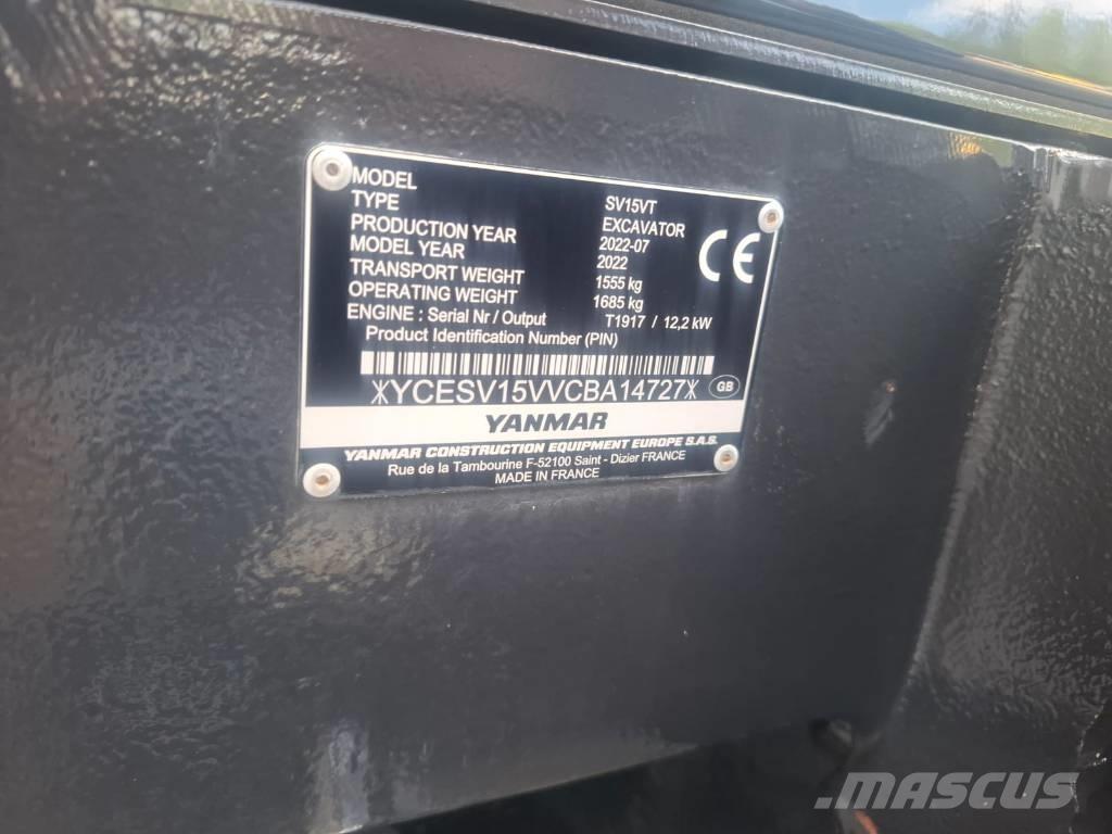 Yanmar SV 15 VT Мини-экскаваторы