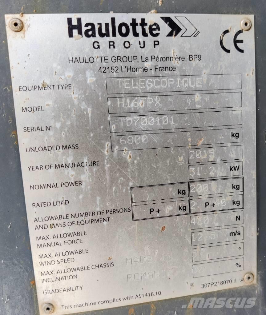 Haulotte H 16 TPX Телескопические подъемники
