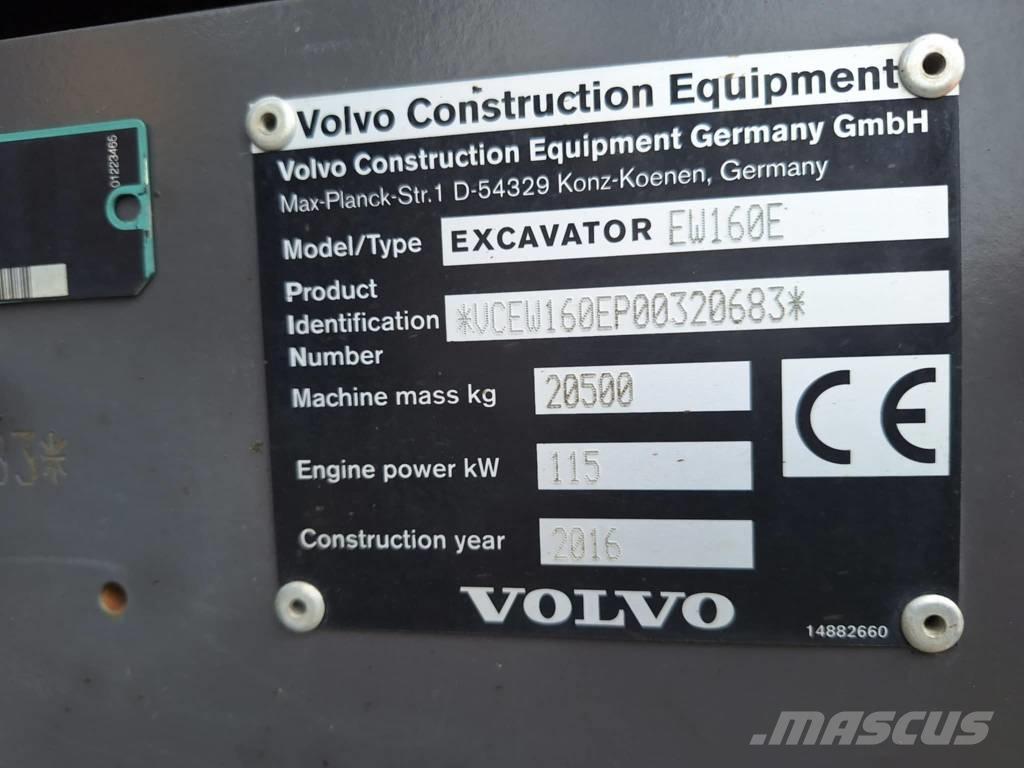 Volvo EW 160 E Колёсные экскаваторы