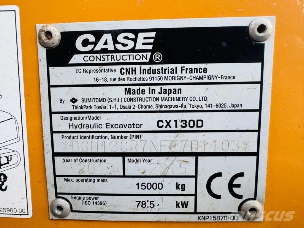 CASE CX 130 D Гусеничные экскаваторы