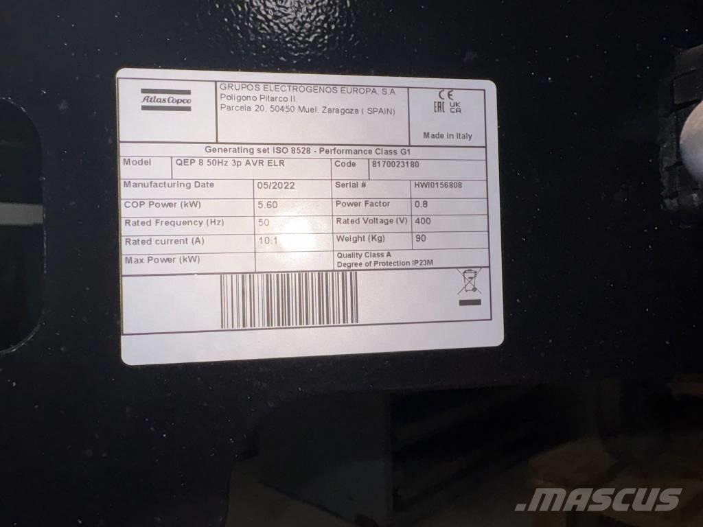 Atlas Copco QEP 8 Бензиновые генераторы