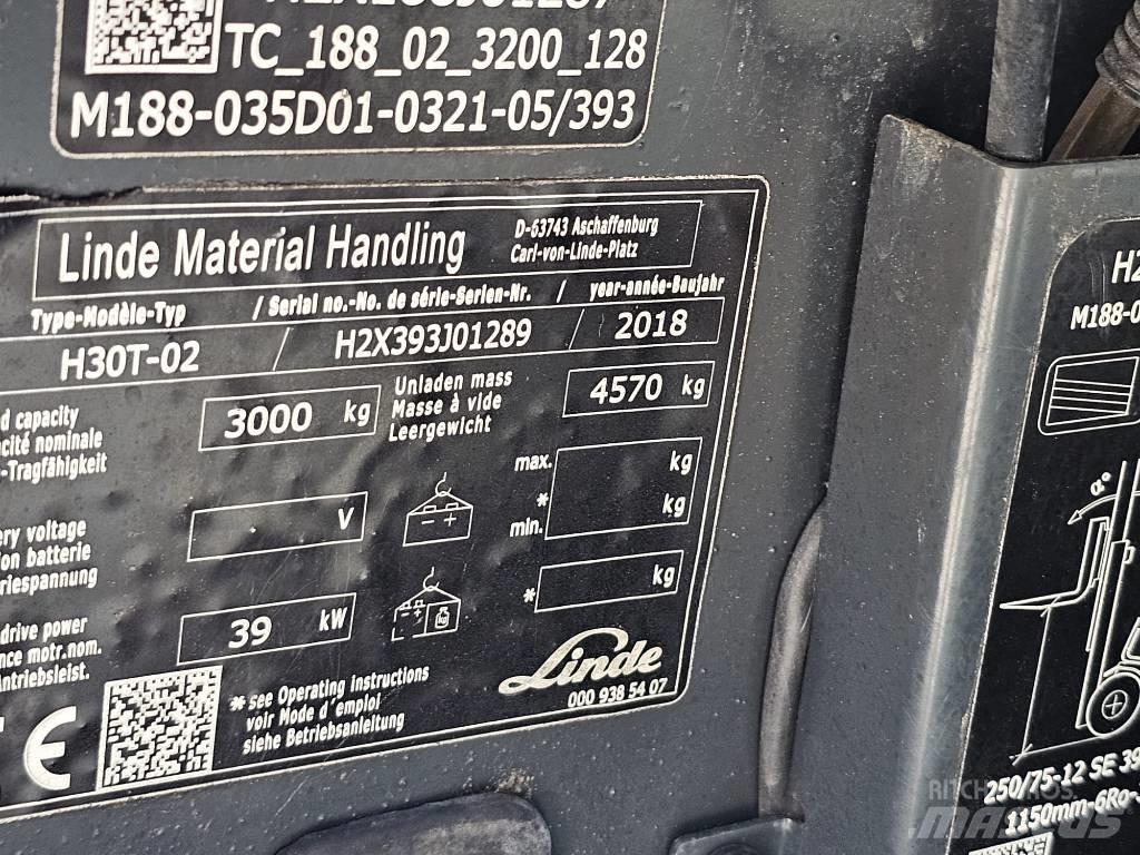 Linde H30T-02 Газовые погрузчики
