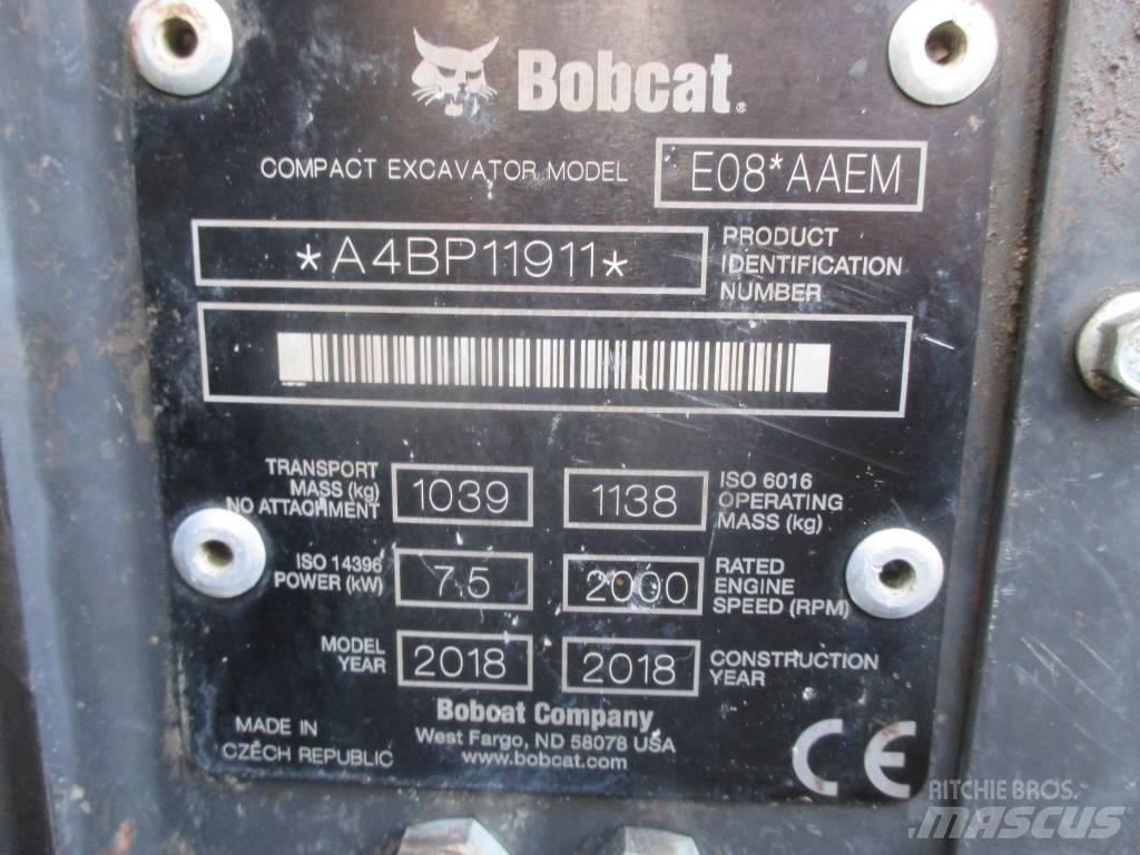 Bobcat E 08 Мини-экскаваторы