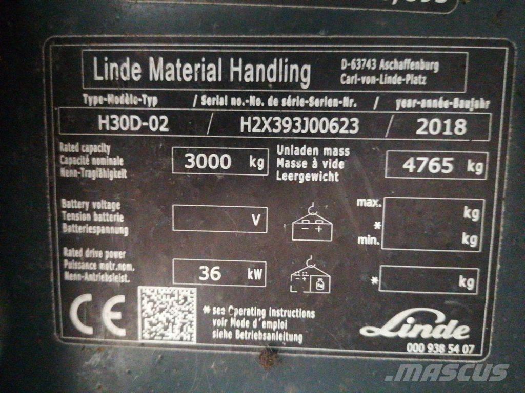 Linde H30D-02 Дизельные погрузчики