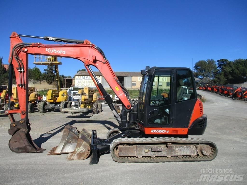 Kubota KX 080-4 Малые экскаваторы 7т-12т