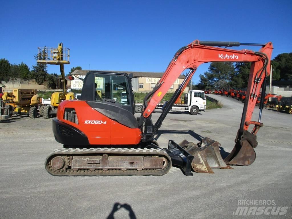 Kubota KX 080-4 Малые экскаваторы 7т-12т