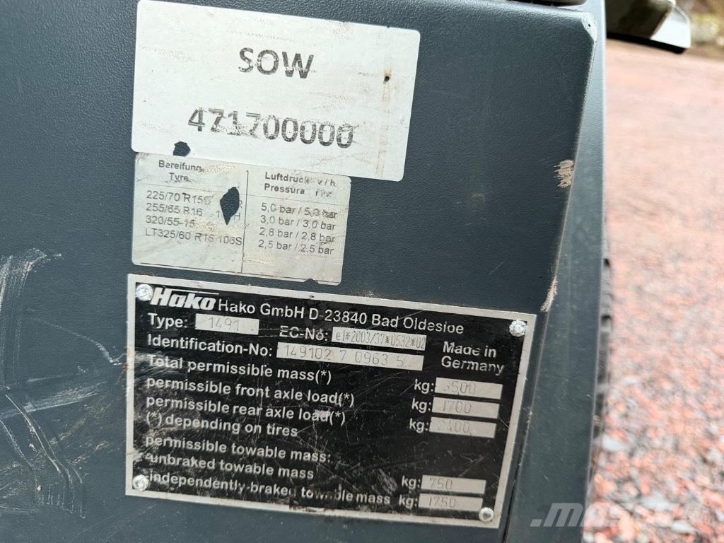 Hako Citymaster 1600 Вакуумные уборочные машины