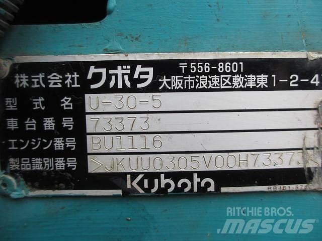 Kubota U 30-5 Мини-экскаваторы