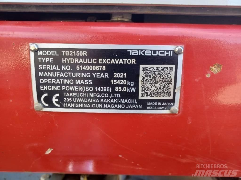 Takeuchi TB 2150 R Гусеничные экскаваторы