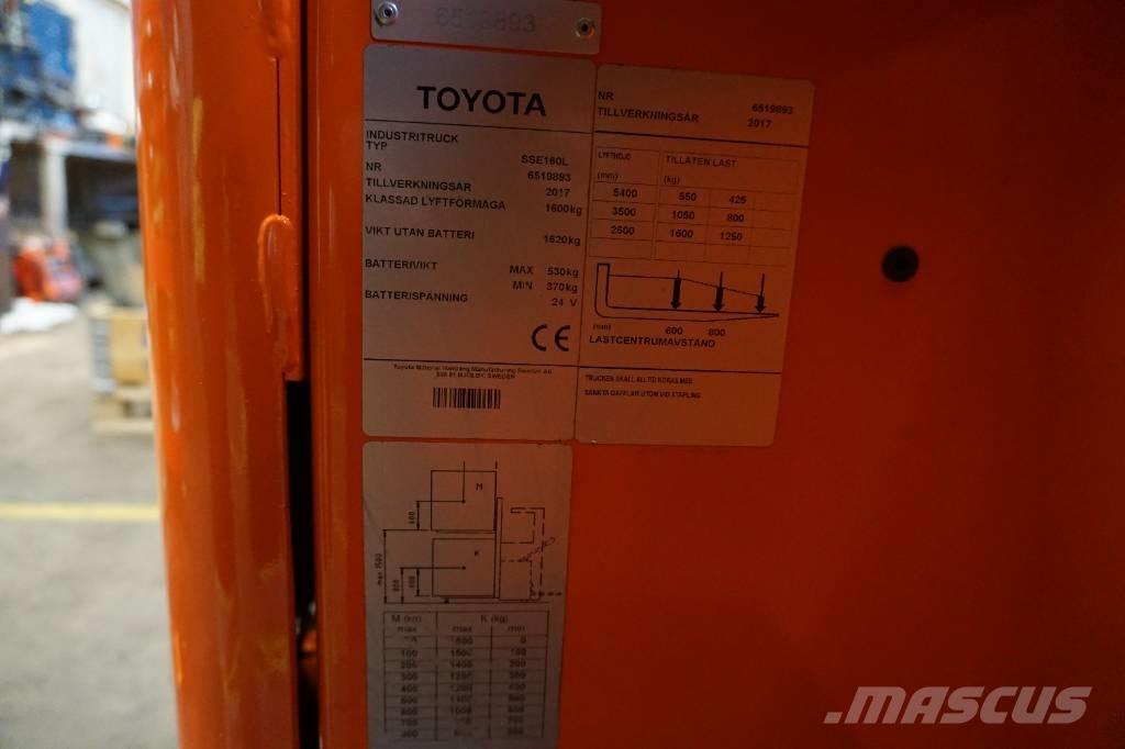 Toyota SSE160L Самоходные электроштабелёры