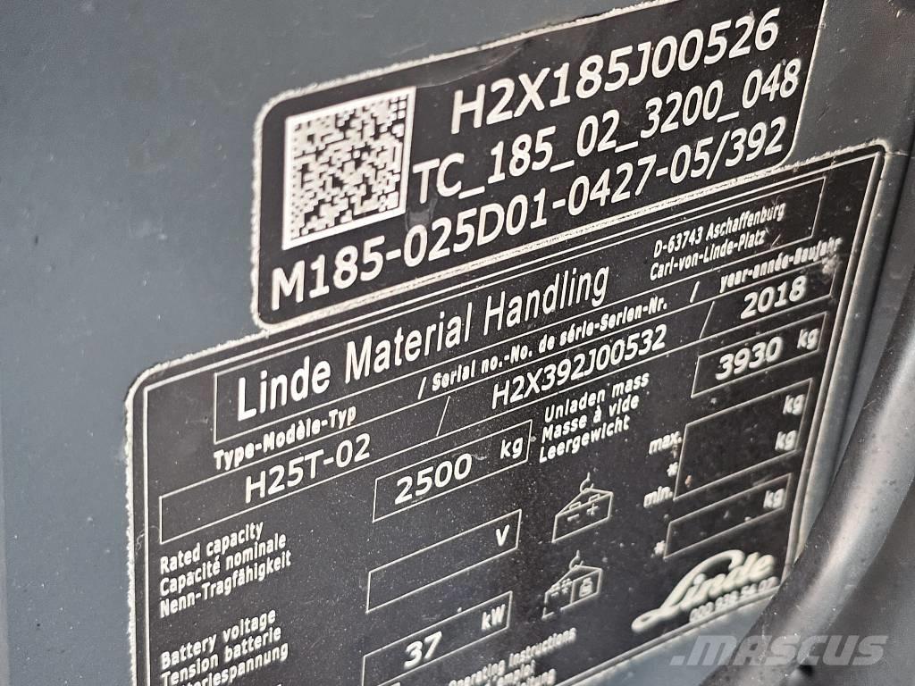 Linde H25T-02 Газовые погрузчики