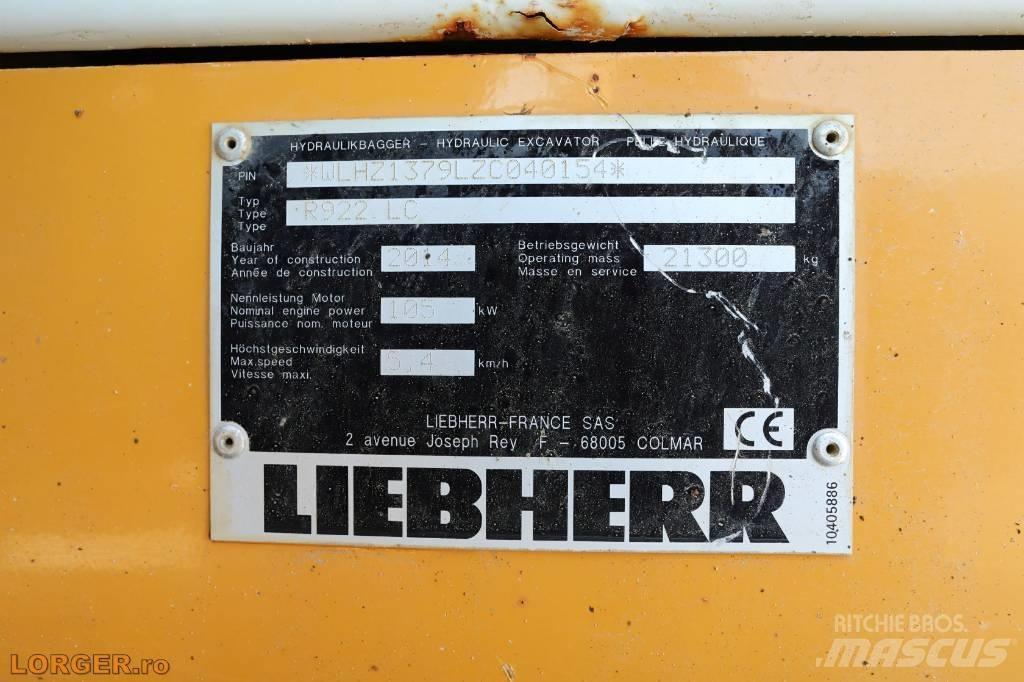 Liebherr R 922 LC Гусеничные экскаваторы