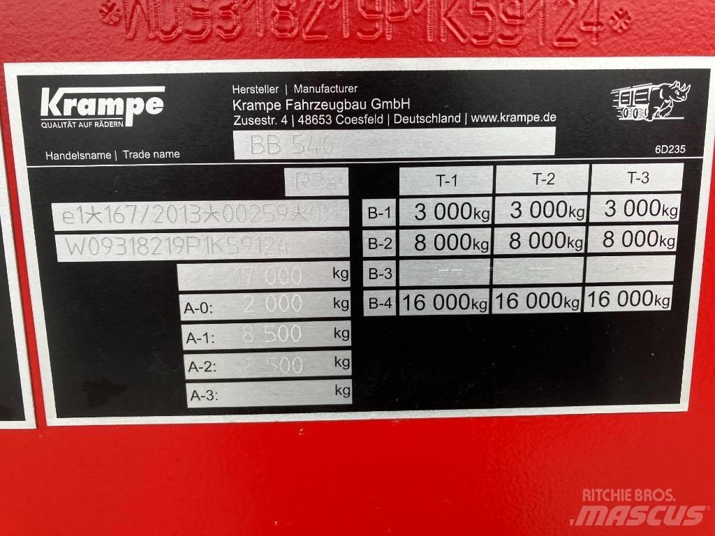 Krampe BB540 Тракторные самосвальные прицепы