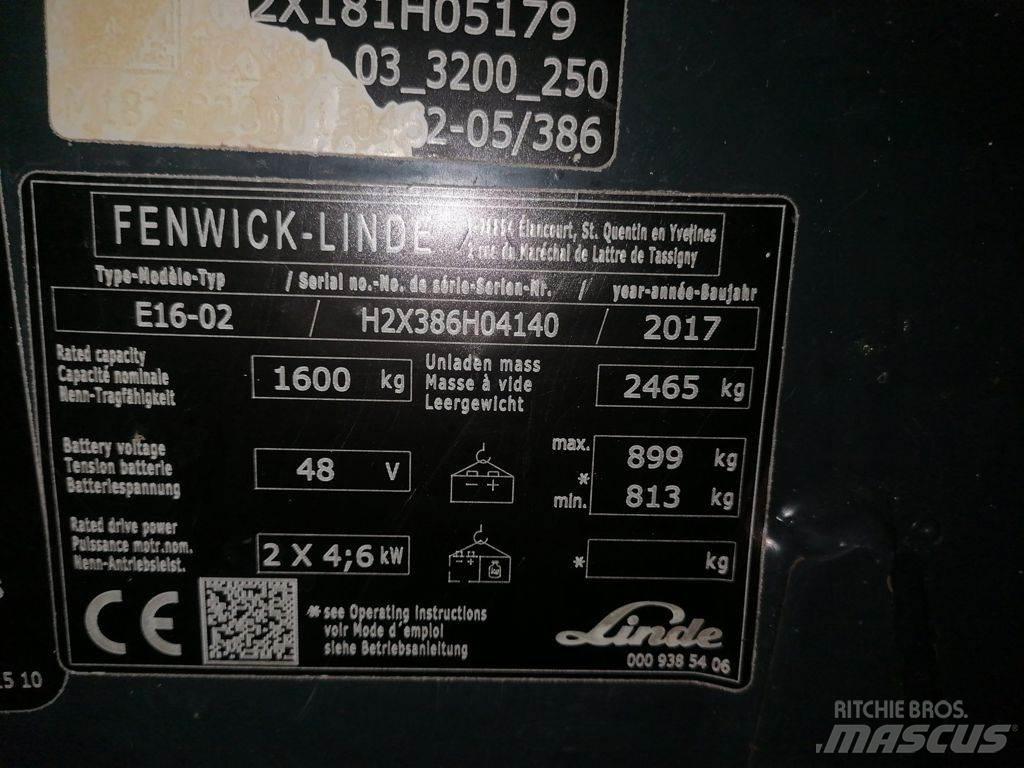Linde E16-02 Электропогрузчики