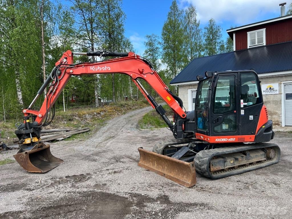 Kubota kx080-4a2 Малые экскаваторы 7т-12т