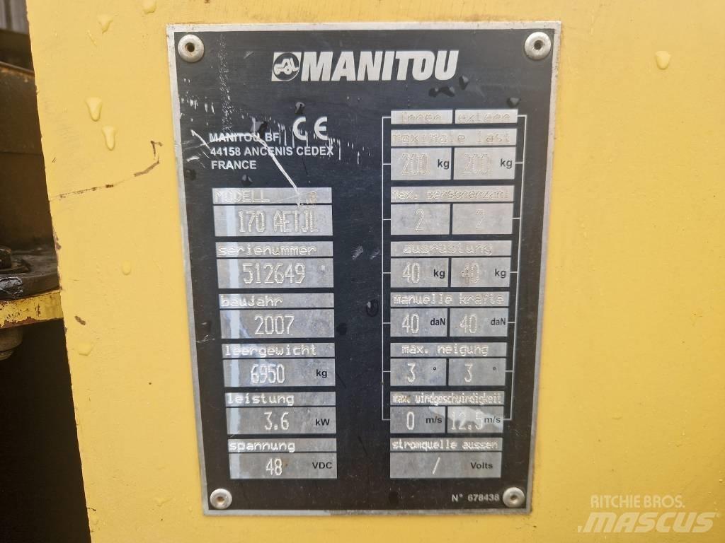 Manitou 170AETJL Коленчатые подъемники