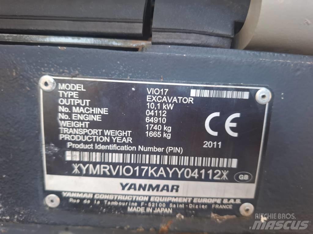 Yanmar Vio 17 Мини-экскаваторы