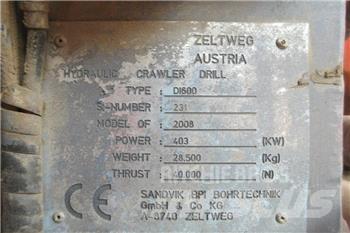 Sandvik DI 600 Буровые вышки