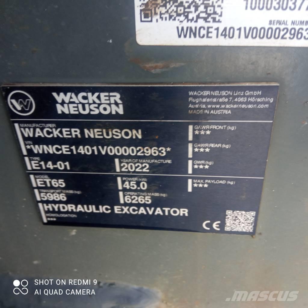 Wacker Neuson ET 65 Гусеничные экскаваторы