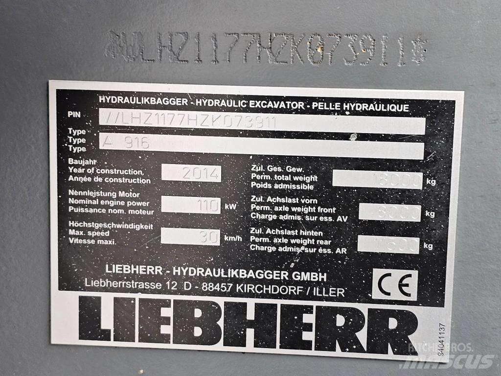 Liebherr A 916 Колёсные экскаваторы