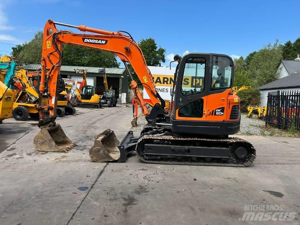 Doosan DX 80 R Малые экскаваторы 7т-12т