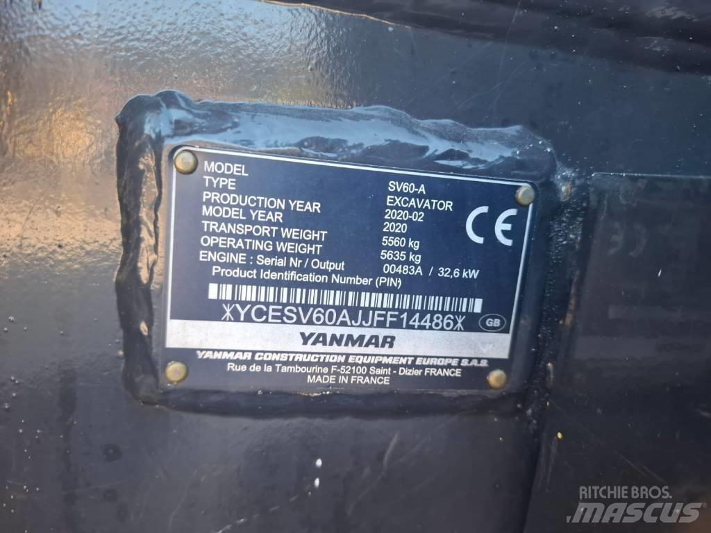 Yanmar SV 60 A Малые экскаваторы 7т-12т