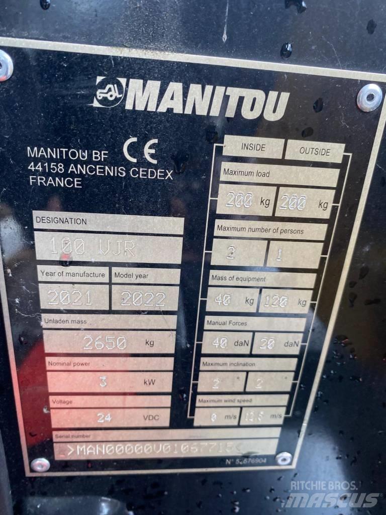 Manitou 100 VJR Вертикальные мачтовые подъемники