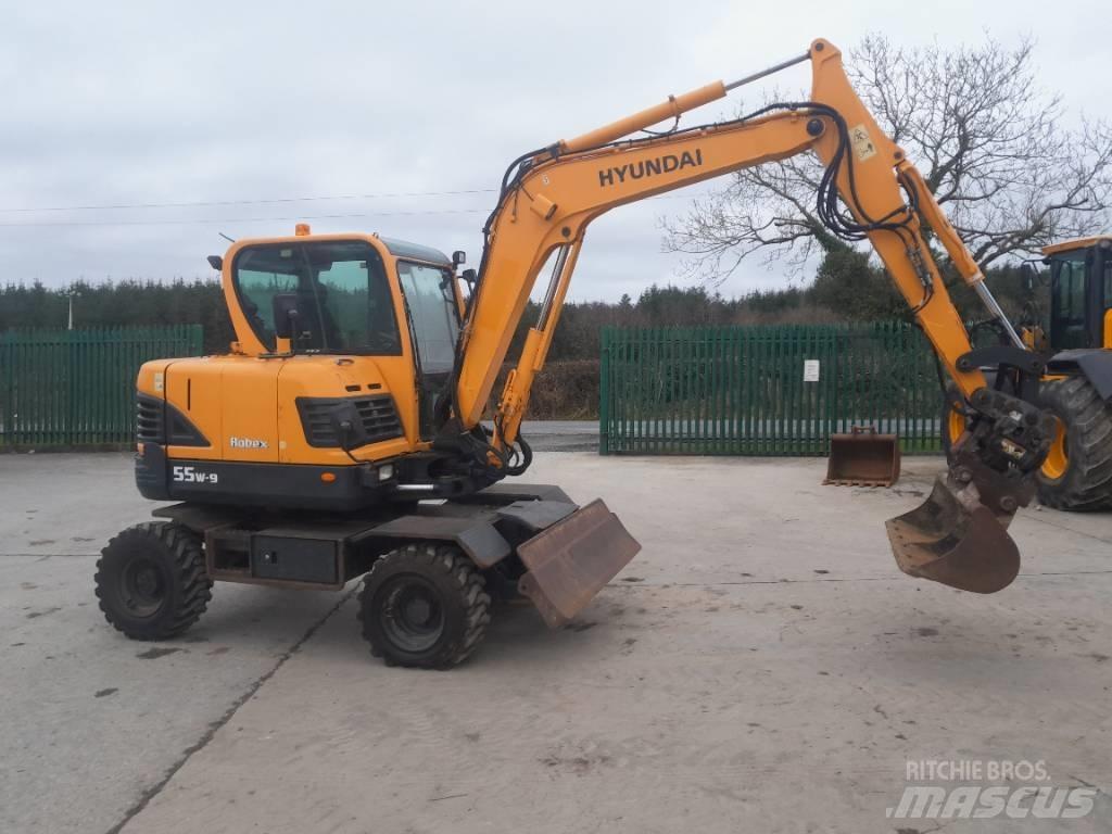 Hyundai R55 W-9 Колёсные экскаваторы