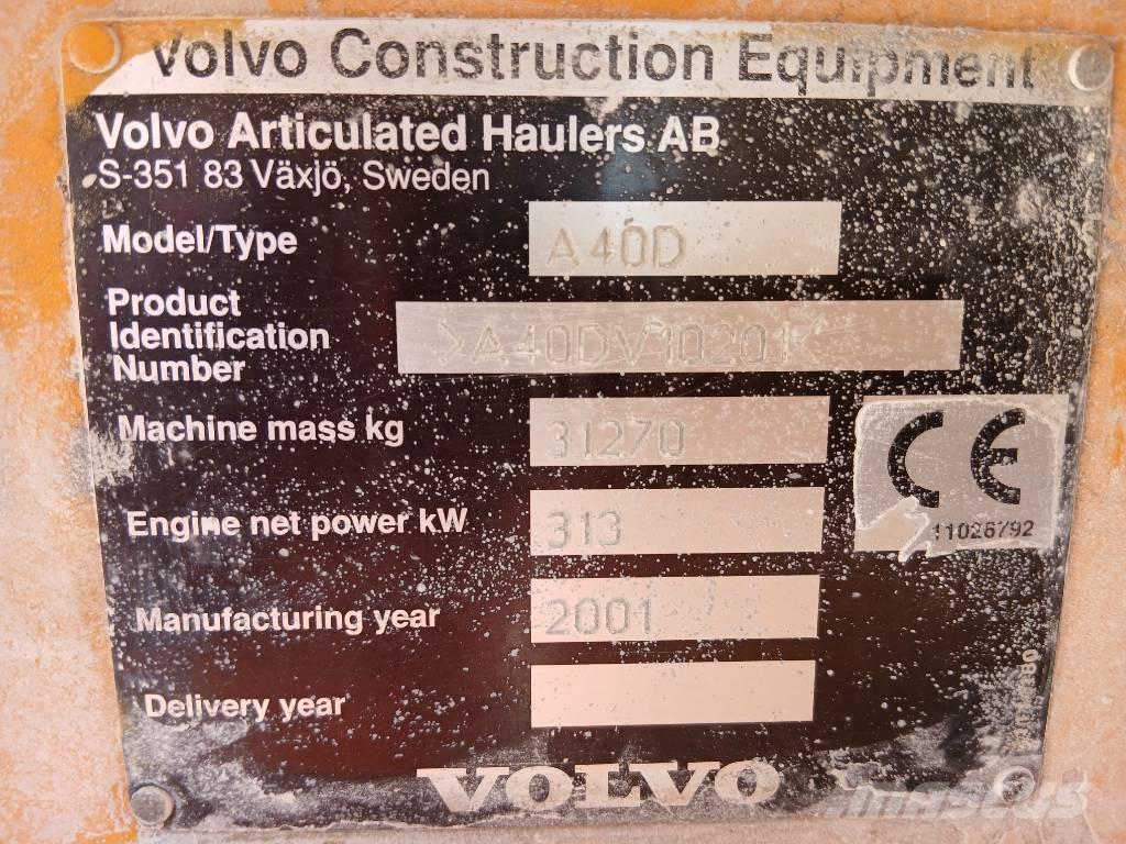 Volvo A 40 D Шарнирно-сочленённые самосвалы