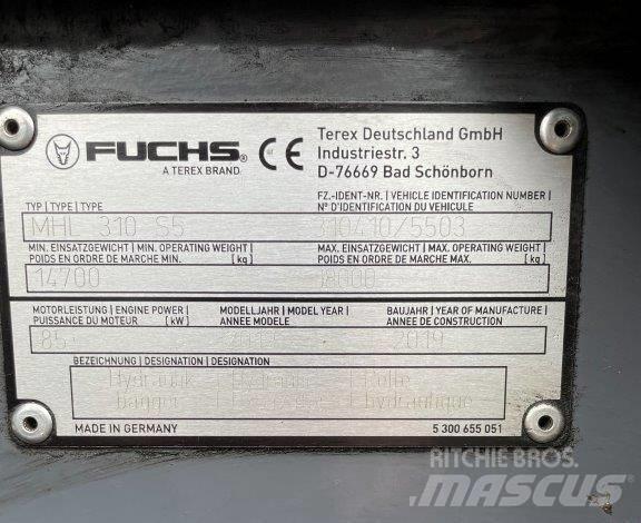 Fuchs MHL310F Перегружатели металлолома/промышленные погрузчики