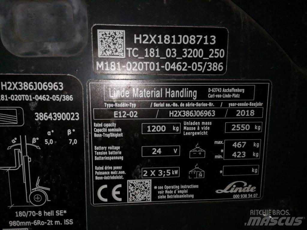 Linde E12-02 Электропогрузчики