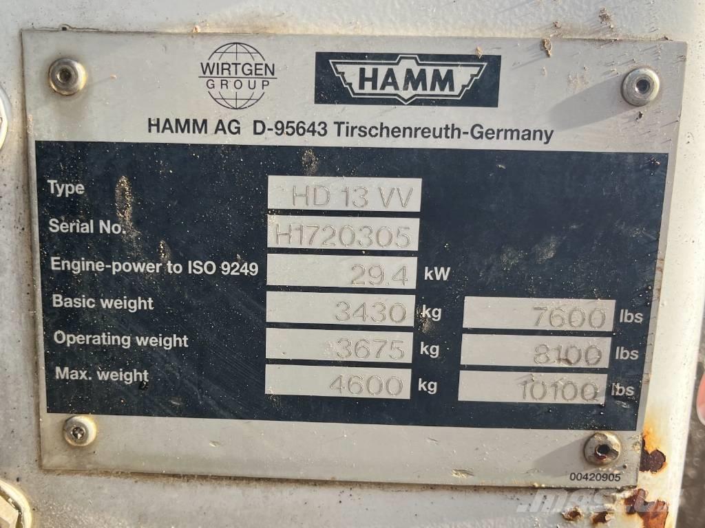 Hamm HD 13 VV Катки тротуарные