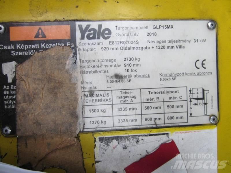 Yale GLP15MX Газовые погрузчики
