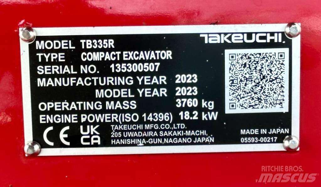 Takeuchi TB 335R V3 Мини-экскаваторы