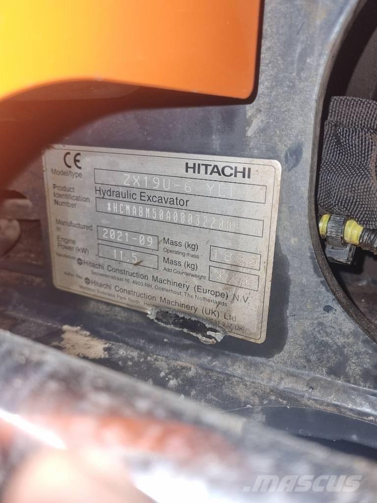 Hitachi ZX 19 U Мини-экскаваторы