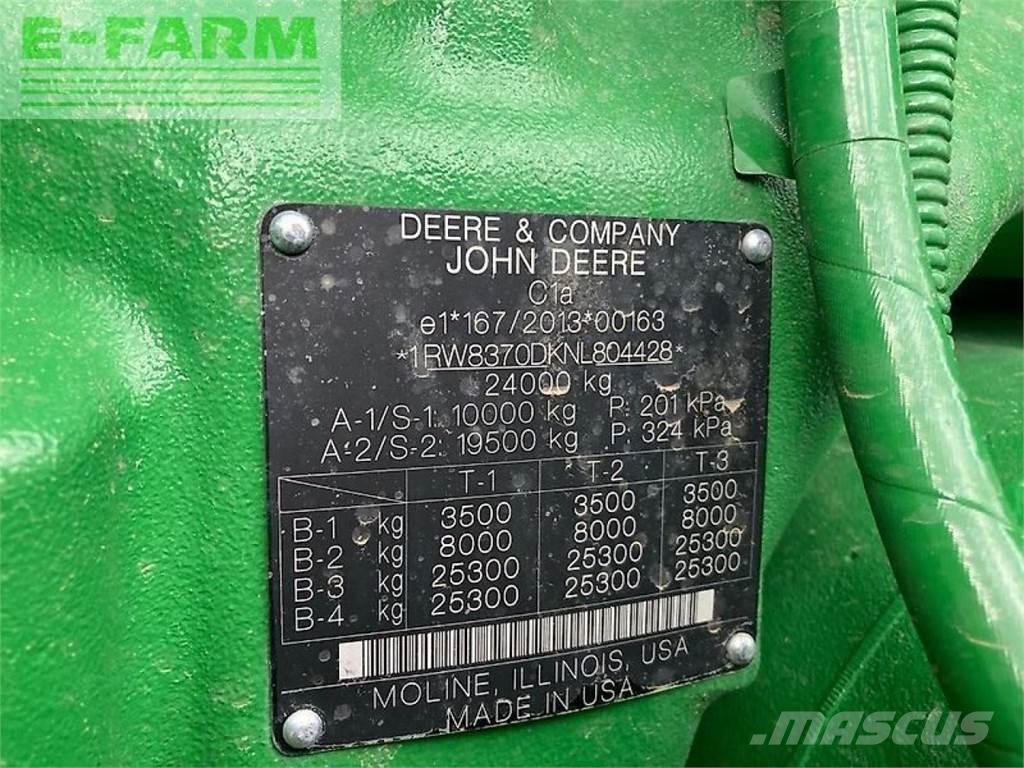 John Deere 8rx370 Трактора