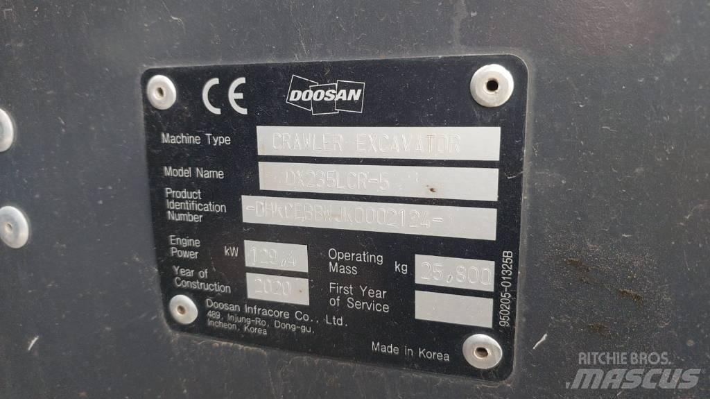 Doosan DX235LCR-5 Гусеничные экскаваторы