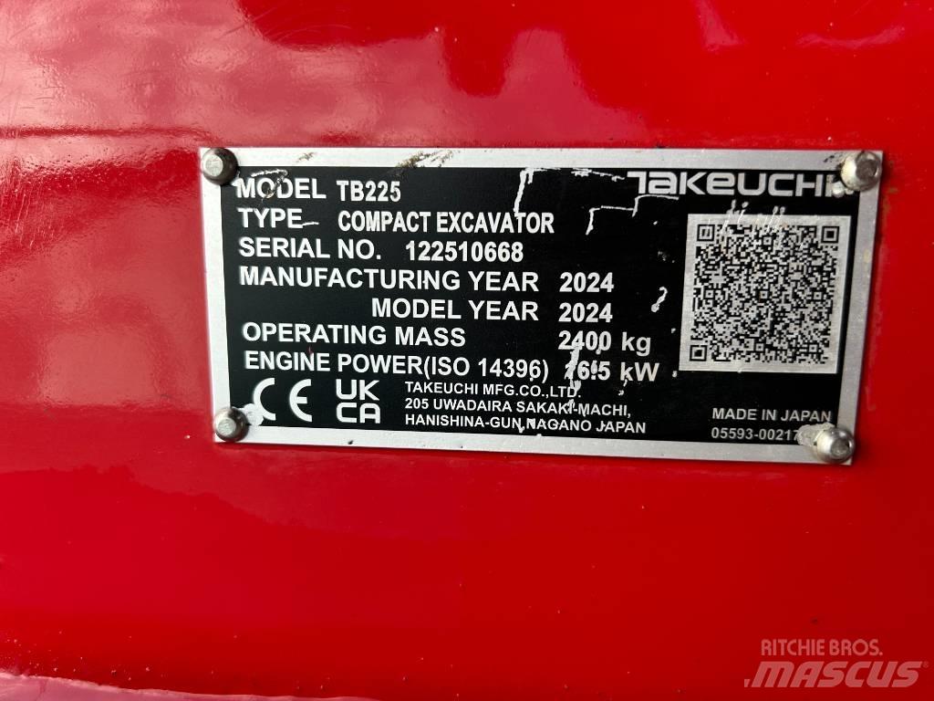 Takeuchi TB 225A V5 Мини-экскаваторы