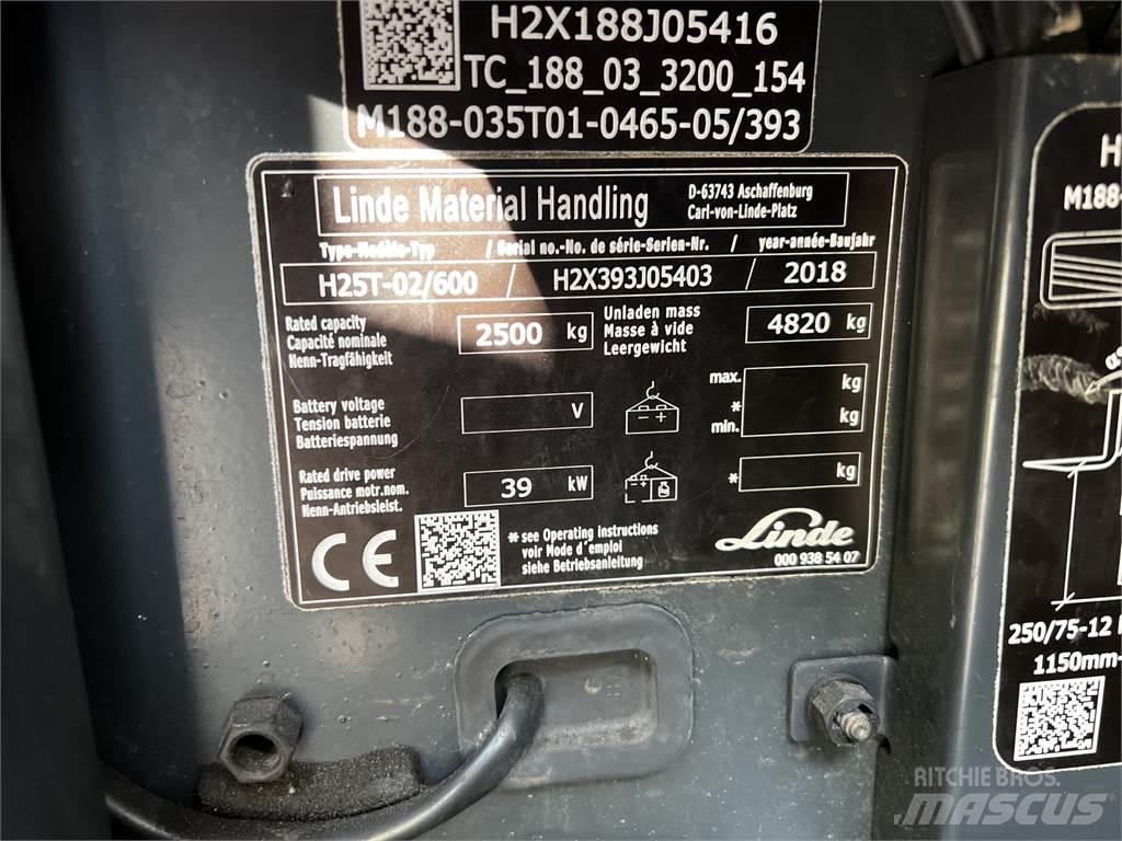 Linde H25T/600 Газовые погрузчики