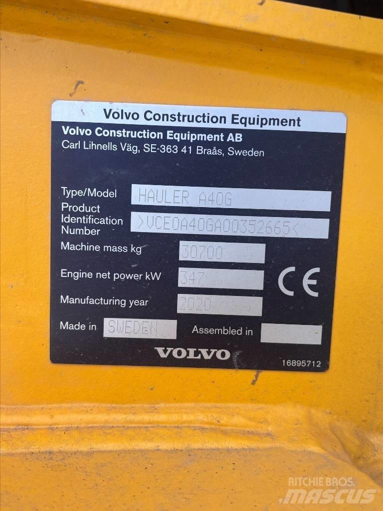 Volvo A40G Шарнирно-сочленённые самосвалы
